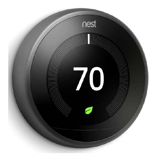 Google Nest Learning Thermostat 3rd Bla T3016