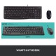 Logitech MK120 Wired Keyboard and Mouse Combo (Eng/Arabic)