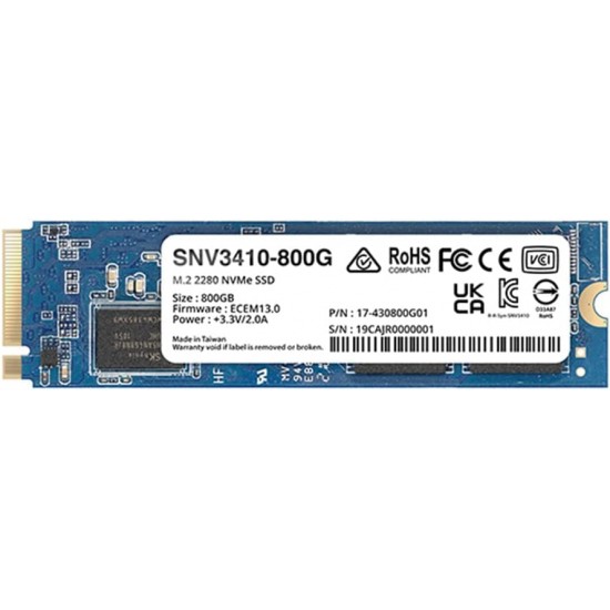Synology M.2 2280 NVMe SSD SNV3410 800GB