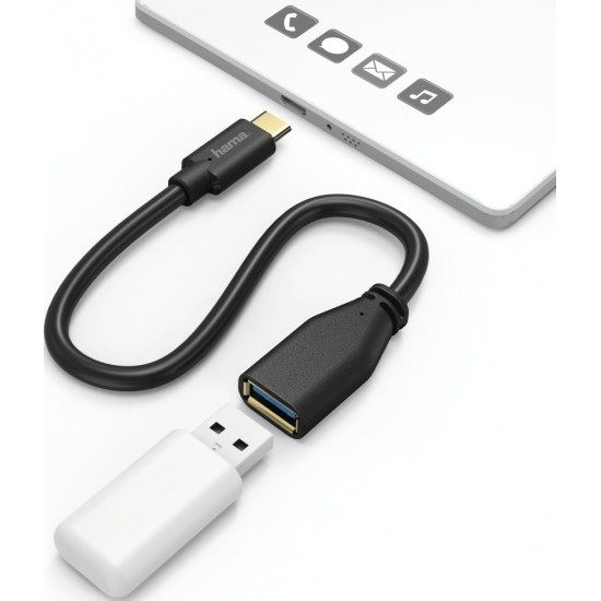 Hama USB 3. C-A Cable ,0.15Mtr