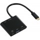 Hama 4 In1 USBC Multiport Adapter For 2X USB 3.1,HDMI & USB C Data