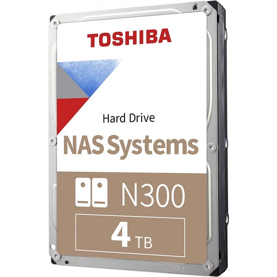 Toshiba 4TB HDD N300 3.5 Inch 7200 RPM NAS HDD Part No: HDWG440EZSTA