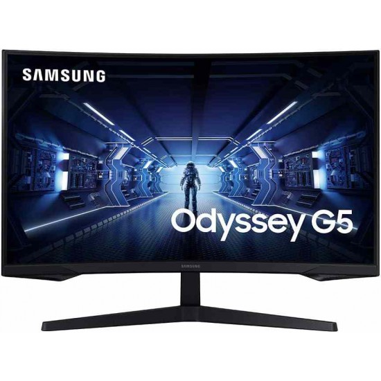 Samsung Gaming Monitor 32" Curved, WQHD, VA Panel, 1000R, HDR10, 1MS, 144HZ (LC32G55)